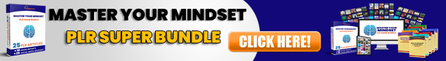 Master Your Mindset PLR Super Bundle